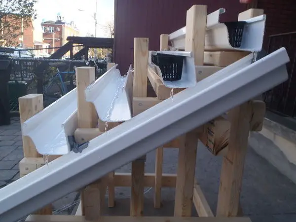 PVC gutter hydroponics